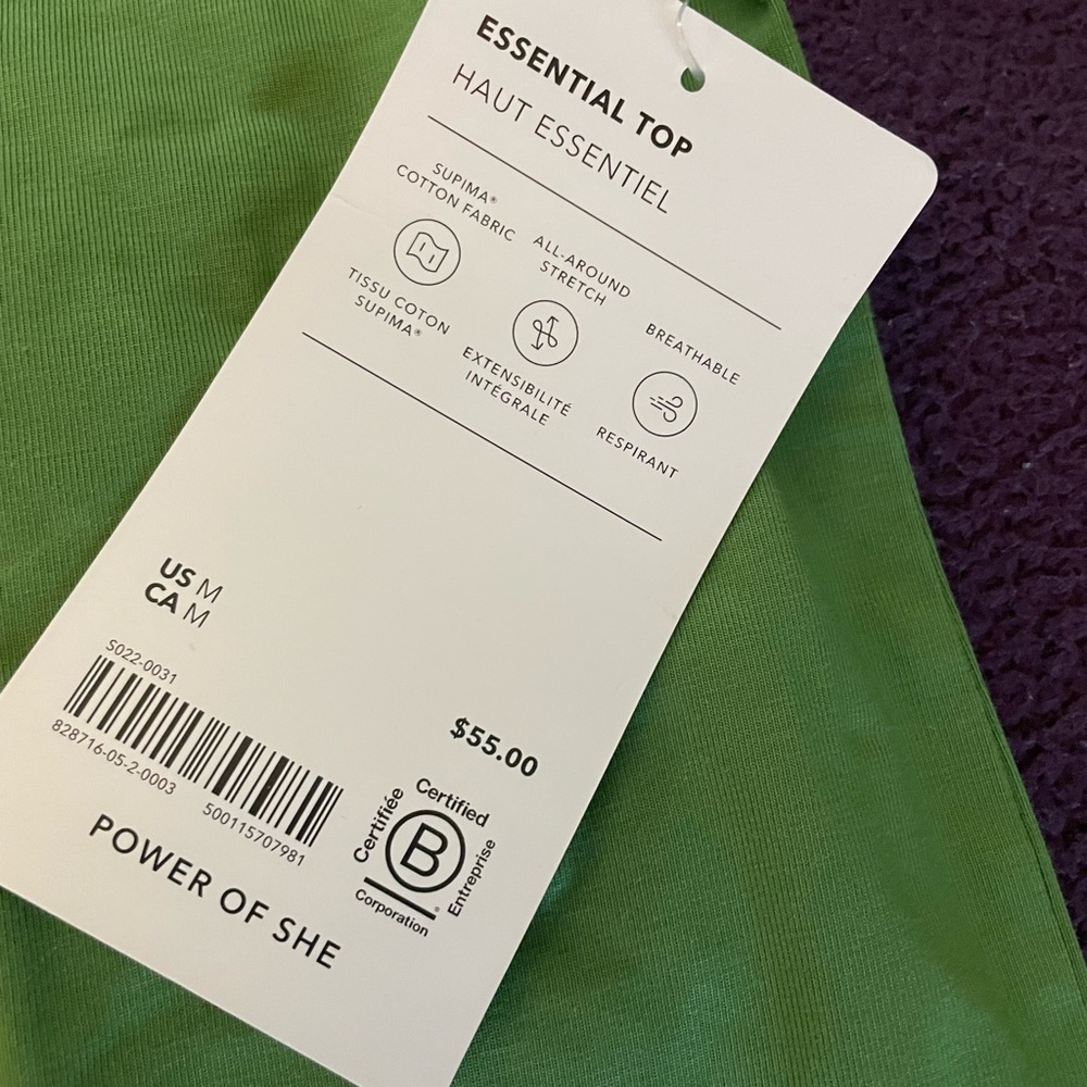 NWT Athleta Essential Top. - Picture 2 of 5